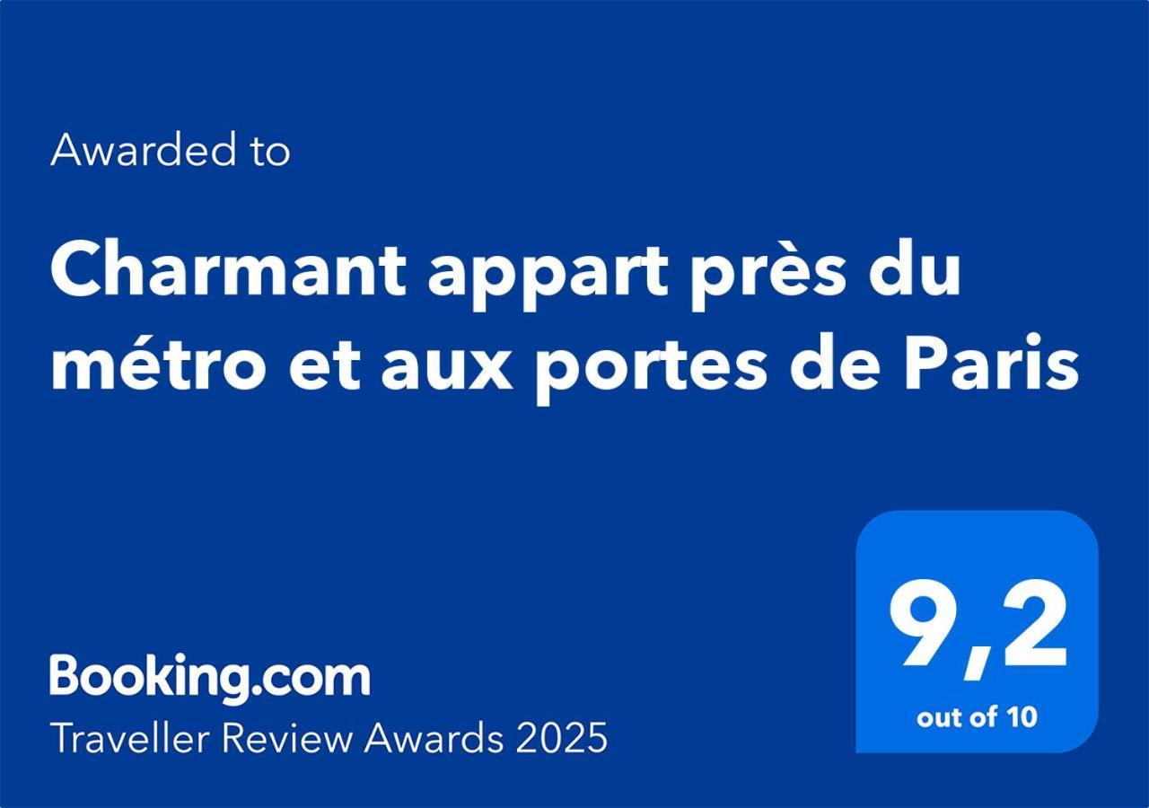 Charmant Appart Pres Du Metro Et Aux Portes De Paris Saint-Ouen  Exteriér fotografie